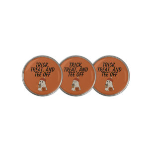 Spooky Cute Adorable Ghost Red Beanie Halloween Golf Ball Marker