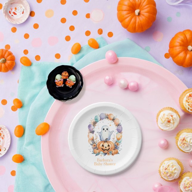 Spooky Cute Baby Shower  Paper Plates (Creator Uploaded)