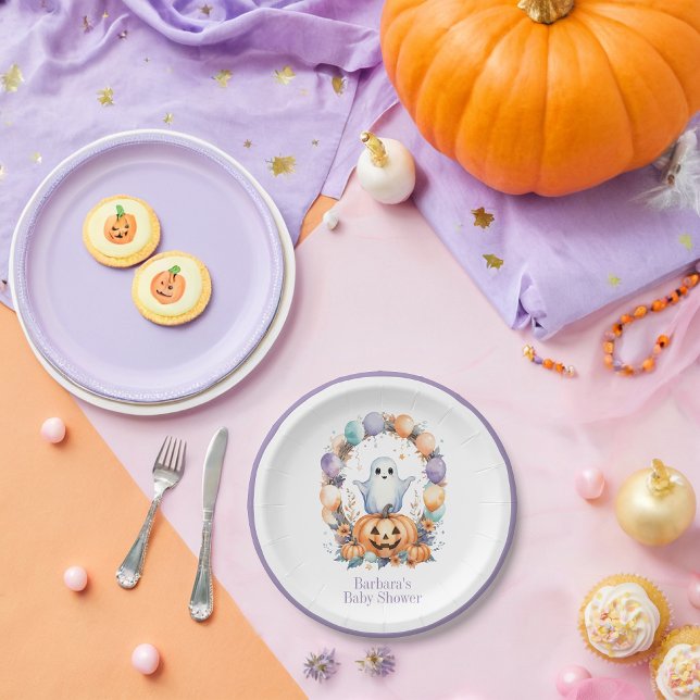 Spooky Cute Baby Shower  Paper Plates (Creator Uploaded)