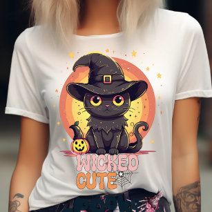 Halloween Cat T-shirt Scaredy Cats Shirt Cute Halloween 