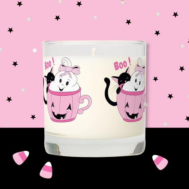 Spooky Cute Buddies Halloween Scented Jar Candle  (Spooky cute buddies Halloween scented jar candle . )