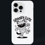 Spooky Cute Cat Halloween Design iPhone 15 Pro Max Case<br><div class="desc">Add a touch of spooky charm with this Spooky Cute Cat design! Featuring an adorable black cat wrapped like a mummy,  it’s perfect for Halloween lovers who enjoy cute and creepy vibes. Great for t-shirts,  hoodies,  stickers,  and gifts. Ideal for cat lovers,  kawaii fans,  and spooky season vibes.</div>
