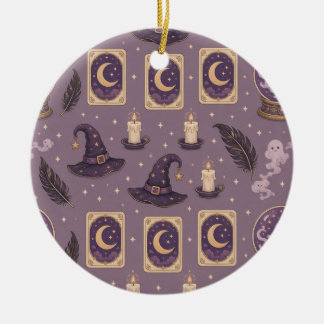 Spooky Cute Crystal Balls Ceramic Ornament