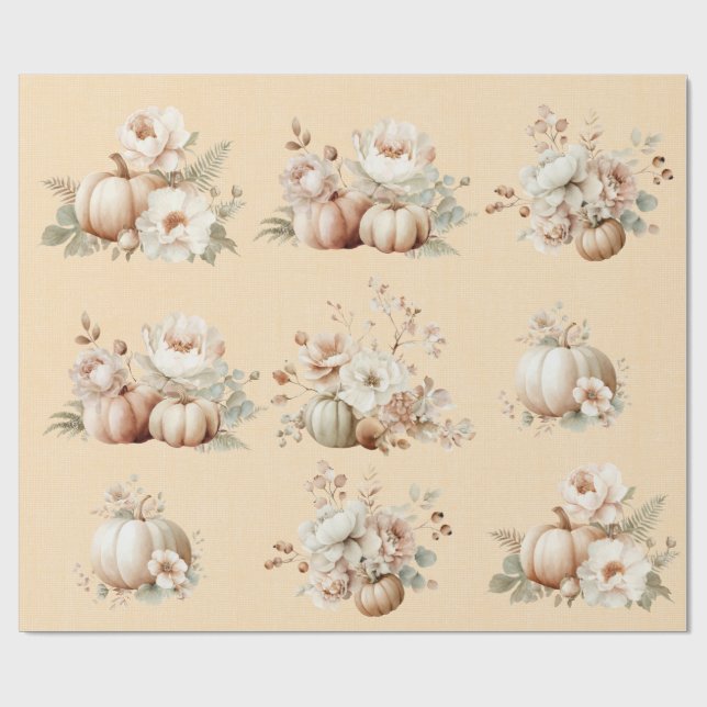 Spooky Cute First Birthday Halloween Wrapping Pape Wrapping Paper (Flat)