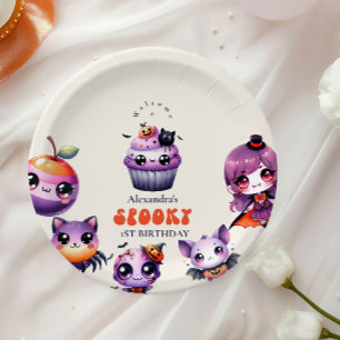Spooky Cute First Birthday  Paper Plates