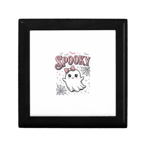 Spooky Cute Ghost Vintage Halloween Shirt Design_1 Gift Box