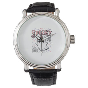 Spooky Cute Ghost Vintage Halloween Shirt Design_1 Watch