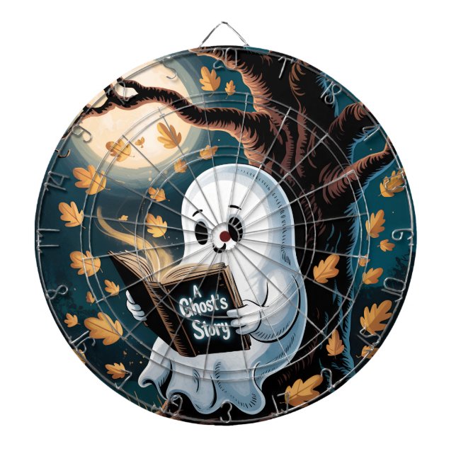 Spooky Cute Ghostcore Aesthetic Game Room Decor Dart Board (Front)