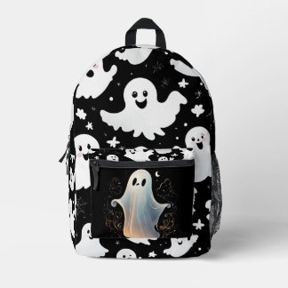 Spooky Cute Ghosts: A Playful Halloween Pattern Printed Backpack