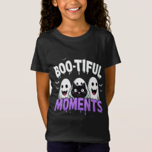 🌙👻 Spooky Cute Ghosts & Bats Cozy Halloween ✨🎃 T-Shirt