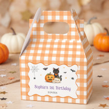 Spooky Cute Halloween Birthday Party Favor Boxes