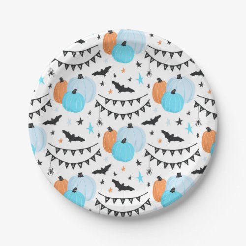 Spooky Cute Halloween Birthday Party Paper Plates