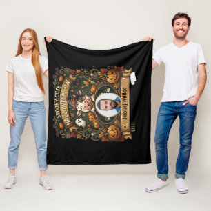 Spooky Cute Halloween Cow Personalized Party Suite Fleece Blanket