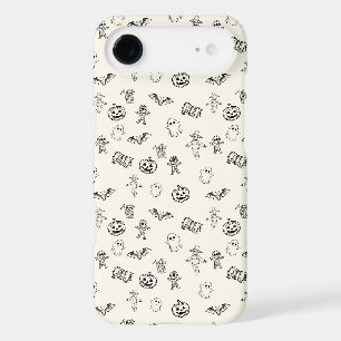 Spooky Cute Halloween Doodle Pattern iPhone 17 Air Case