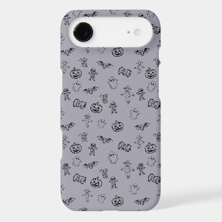 Spooky Cute Halloween Doodle Pattern iPhone 17 Air Case