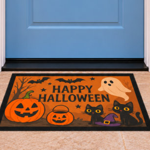 SPOOKY-CUTE HALLOWEEN DOORMAT – Indoor/Outdoor