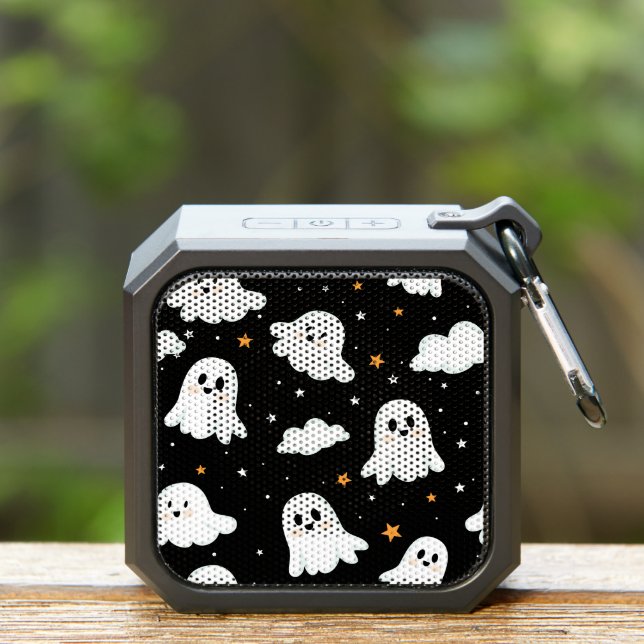 Spooky Cute Halloween Ghost Cloudy Star Sky Bluetooth Speaker (Insitu(Outdoor))