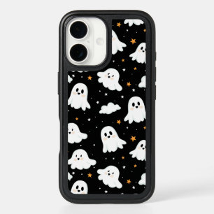 Spooky Cute Halloween Ghost Cloudy Star Sky iPhone 16 Case