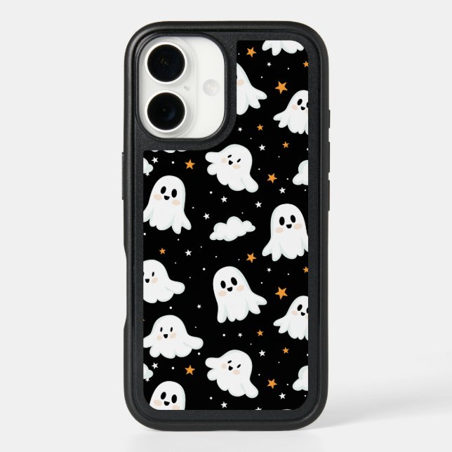 Spooky Cute Halloween Ghost Cloudy Star Sky Otterbox iPhone Case (Back)