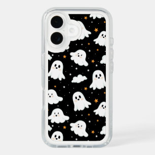 Spooky Cute Halloween Ghost Cloudy Star Sky iPhone 16 Case