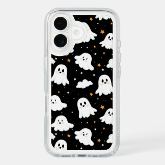 Spooky Cute Halloween Ghost Cloudy Star Sky iPhone 16 Case
