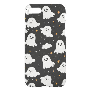 Spooky Cute Halloween Ghost Cloudy Star Sky iPhone SE/8/7 Case