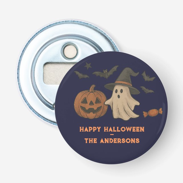Spooky Cute Halloween – Ghosts, Bats & Candy Bottle Opener (Front)