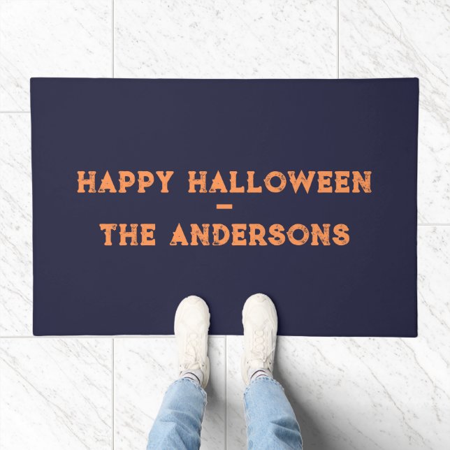 Spooky Cute Halloween – Ghosts, Bats & Candy Doormat (Indoor)