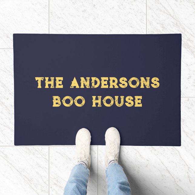 Spooky Cute Halloween – Ghosts, Bats & Candy Doormat (Indoor)