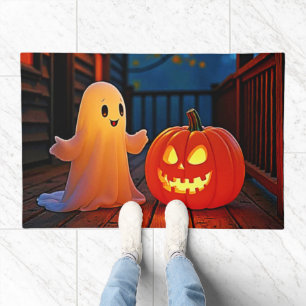 Spooky Cute Halloween Glow Design Doormat