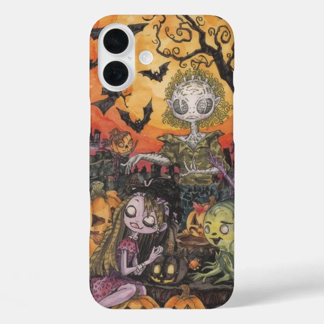 Spooky Cute Halloween iPhone 16 Plus Case. Case-Mate iPhone Case (Back)