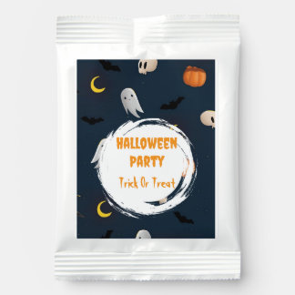 Spooky Cute Halloween Party Ghost Dark Blue Hot Chocolate Drink Mix