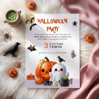 Spooky Cute Halloween Party Invitation