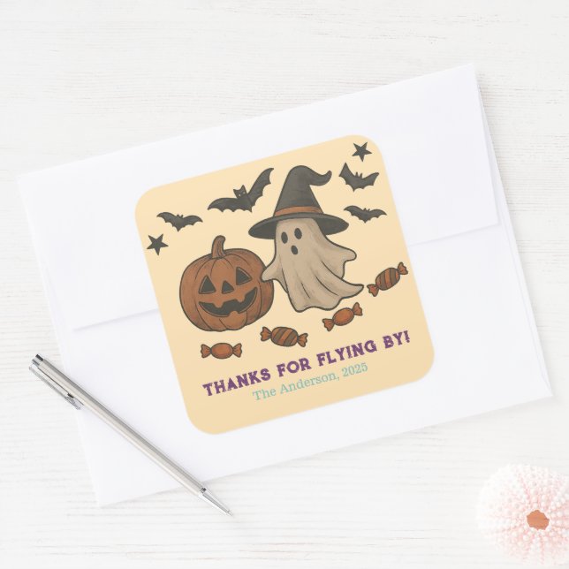 Spooky Cute Halloween Sticker – Boos, Bats & Candy (Envelope)