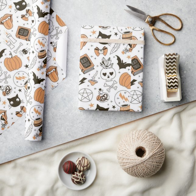 Spooky Cute Happy Halloween  Wrapping Paper (Crafts)