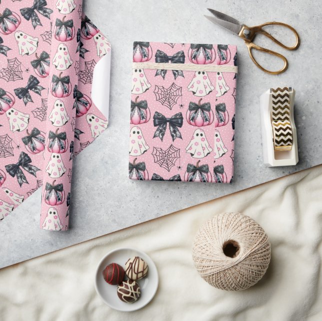 Spooky Cute Happy Halloween  Wrapping Paper (Crafts)