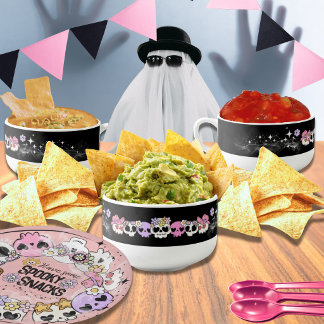 Spooky Cute Kawaii Inspired Halloween Dip Bowl