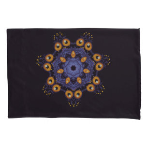 Spooky Cute Mandala Monster Art Halloween Creature Pillow Case
