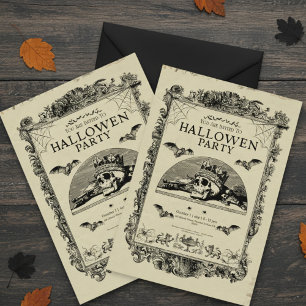 Spooky, Cute, match vibes Halloween Invitation