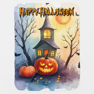 Spooky Cute Modern Halloween Collection Baby Blanket
