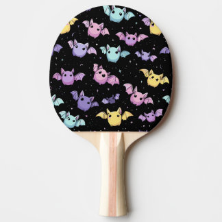 Spooky Cute Pastel Bats – Kawaii Gothic Style Ping Pong Paddle