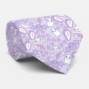 Spooky Cute - Pastel Halloween Pattern Neck Tie