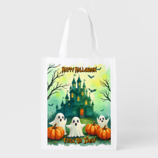 Spooky Cute Popular Halloween Collection Grocery Bag