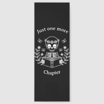 Spooky Cute Skeleton Book Lover Bookmark