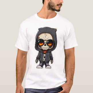 Spooky Cute Skeleton Stuffed Halloween T-Shirt