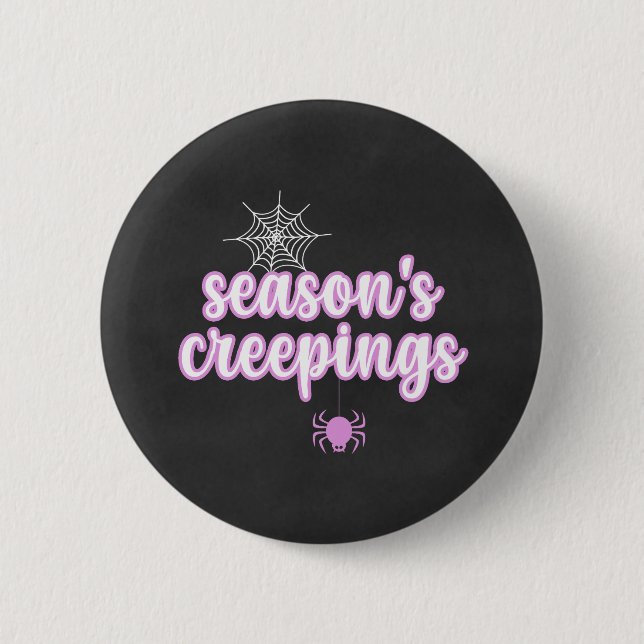Spooky Cute Spider Button (Front)