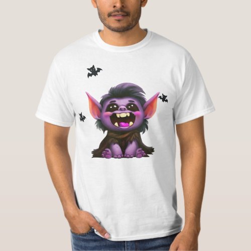 Spooky Cute Troll Halloween T_Shirt