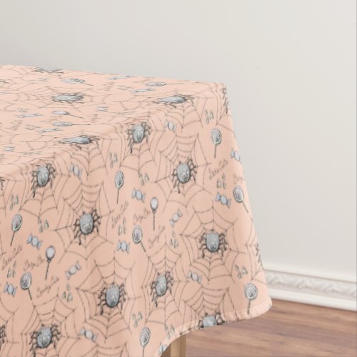 Spooky Cuties Baby Spider Web  Candy Tablecloth