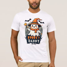 Spooky Daddy Halloween Ghost With Witch Hat