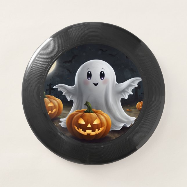 Spooky Delight: Ghostly Halloween Fun Wham-O Frisbee (Front)